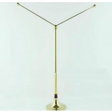 Golden Y-type stainless steel national flag desk holder