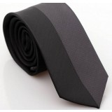 Grey black double color 6 cm joker tie