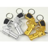 Gun-type LED Flashlight Torch Keychain