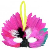 Halloween feather masks