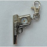 handgun shaped keychain watch