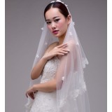 Handmade lace bridal veil