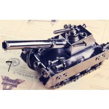 Handmade metal tank model