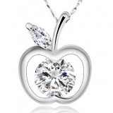 Happy Apple Sterling Silver Necklace