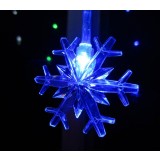 Heart-shaped snowflake 104 LED holiday lights