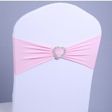 Heart-shaped wedding chair sash