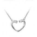 Heart love Sterling Silver necklace