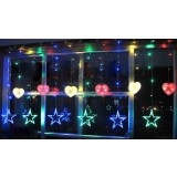 Hearts and Stars LED holiday lights