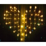 hearts curtains 59 LED holiday lights