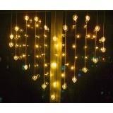 hearts curtains 59 LED holiday lights