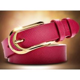 High-end first layer cowhide leather women belt 2014