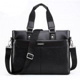 High-end PU leather useful men's business bag & handbag
