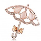 High-grade lover umbrella opal brooch