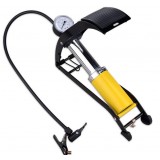 High pressure double tube pedal bicycle pump