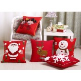holiday cartoons embroidered throw pillow