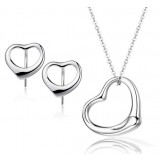 I love you sterling silver jewelry sets