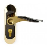 Interior room door handle lock