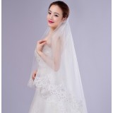 Korean-style lace bridal veil