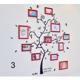 Korean-style tree wooden photo frames set