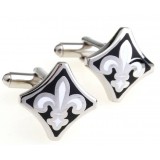 Lacquer bake classic square cufflinks