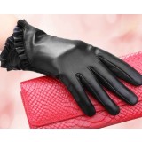 Ladies fashion leather gloves