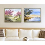 Landscapes double panel murals