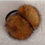 Large copy raccoon fur earmuffs winter warm earmuffs for men and women