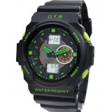 Large dial dual display sports watch