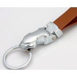 Leather + Alloy Keychain