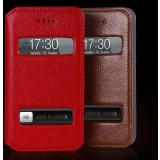 Leather Case with window for iPhone 4 / 4s