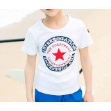 little boy cartoon cotton short-sleeved T-shirt