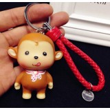 little monkey pvc keychain