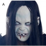 Long hair female ghost mask