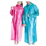 Long section translucent raincoat