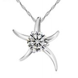 Love Story of Starfish Sterling Silver Necklace