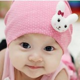 Lovely stereo baby rabbit head cap