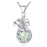 Lucky bag pendant in sterling silver