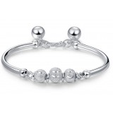 Lucky beads bracelet in sterling silver