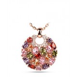 Lucky high-end colorful Zircon pendant