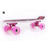 Luminous four wheels fish skateboard