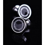 Luxuriant and many aspects of French shirts men silver plated cuff button cufflinks