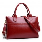 Luxury popular high-end PU leather pure color lady's bag