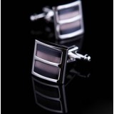 Matisse earl - French shirt cuff plating silver opal cufflink