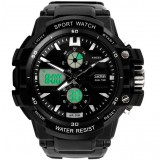 Men dual display multifunction sports watch