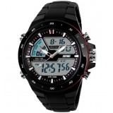 Men dual time display electronics sports watch