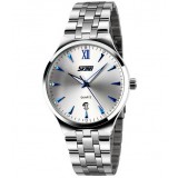 Men minimalist steel strap quartz watch