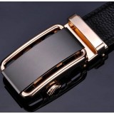 Men's automatically pure cowhide leather belt