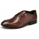 Men's business pointed leather shoes