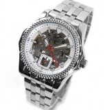 Men's double-sided hollow out automatic mechanical watch