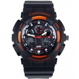 Men's dual display electronic sports watch